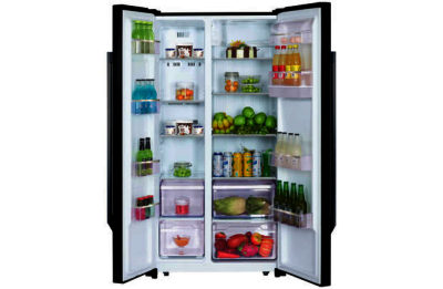 Bush BSBSFFWTDB Side by Side Fridge Freezer- Black